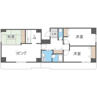 サンタの館医大前【8階】の間取り
