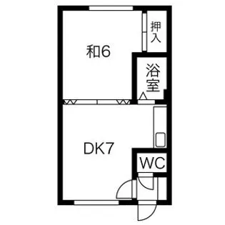 美幸マンション【8号室】の間取り