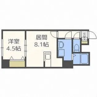 EーHORIZON山鼻【4階】の間取り