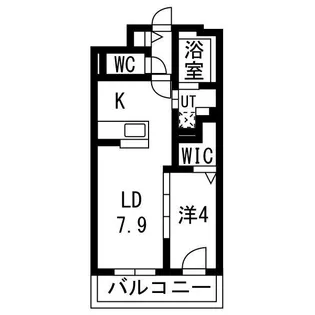 NCウイング中央【4階】の間取り