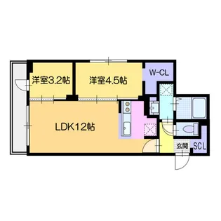 DPレジデンス南円山【2階】の間取り