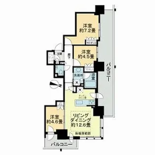 ザ・札幌タワーズ イーストタワー【15階】の間取り