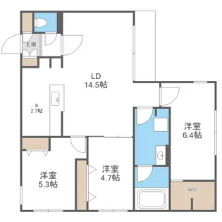 HIGH RESIDENCE YAMAHANA【4階】の間取り