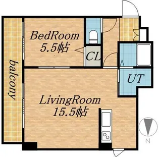 グレイス美術館通プレーディオ【6階】の間取り