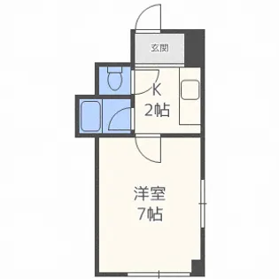 ASYLCOURT山鼻【303号室】の間取り
