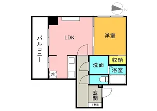 IーFRONT NAEBO【6階】の間取り