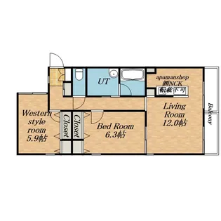 プルミエールメゾン南円山【3階】の間取り