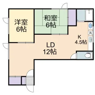 シャンブル宮の森【301号室】の間取り