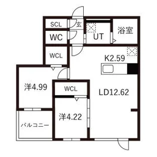 ガイアールS24【3階】の間取り