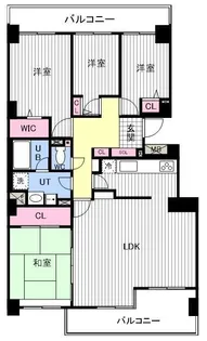 山鼻サンタウン一号館【204号室】の間取り