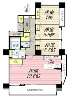 アルス円山北4条【803号室】の間取り