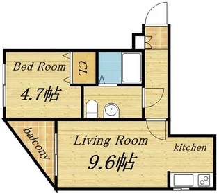 フェリーチェ桑園【3階】の間取り