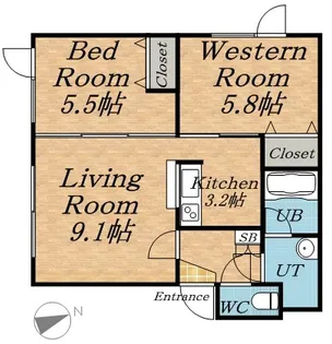 はまなす【1階】の間取り