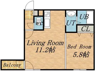 ヴィエルジュ北8条【3階】の間取り