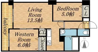 第50松井ビル【4階】の間取り