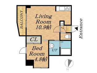 マハトゥール伏見【9階】の間取り