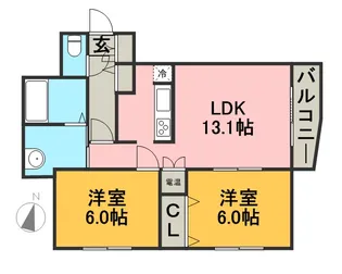 マハトゥール伏見【5階】の間取り