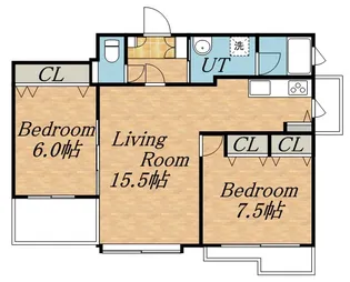 ノヴァ知事公館前【7階】の間取り