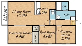 MODENA近代美術館【4階】の間取り