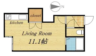 クルーズハウス南5条【102号室】の間取り