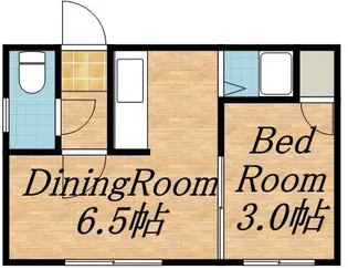 公園南ハイム【102号室】の間取り