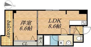 ヒルズ山鼻177【303号室】の間取り