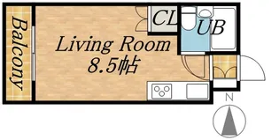 ベストール南大通【402号室】の間取り