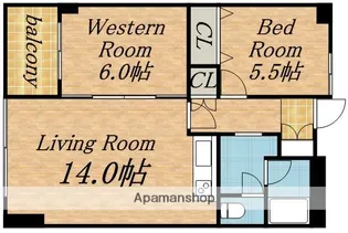 ノーザンヒルズ大通東【4階】の間取り