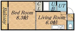 ジュマ旭ケ丘【00307号室】の間取り