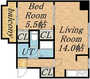 プラザ中島公園【00901号室】の間取り