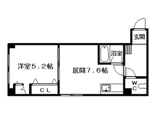 ルナハイツ南8条【00105号室】の間取り