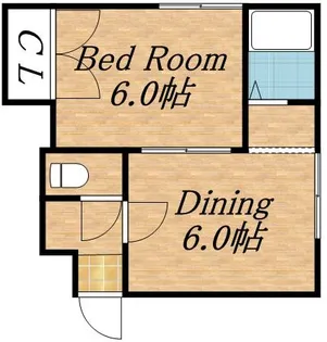 スカイシティB【00401号室】の間取り