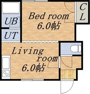 スカイシティA【00105号室】の間取り