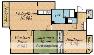 ルーヴル21【4階】の間取り
