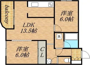 メゾンドブーケパーク【906号室】の間取り