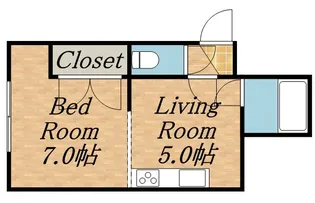 コーポラス・16【305号室】の間取り