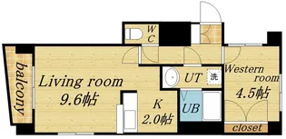 リュミエール北3条【5階】の間取り