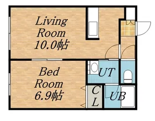 クリアーフィールド【2階】の間取り