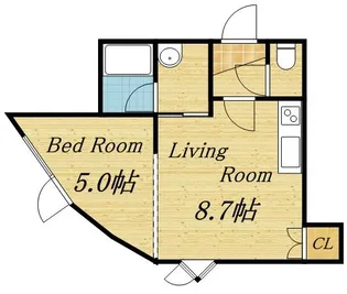 KIRAMECK円山東Ⅱ【201号室】の間取り