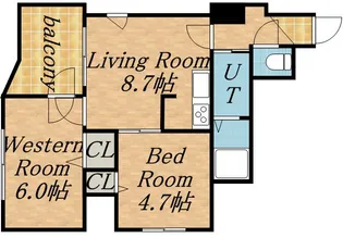 クラッセ宮の森ガーデン【01101号室】の間取り