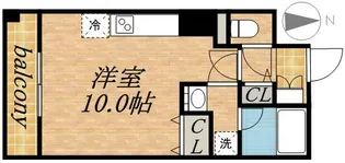 セントポーリアスィート【0302号室】の間取り