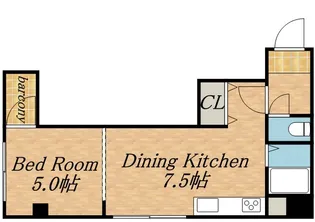 パークヒルズ中央K【00102号室】の間取り