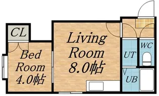 オルセー南6条【202号室】の間取り