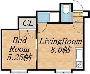 ヴィラ・ウエスト【103号室】の間取り