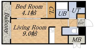 バロンドール【9階】の間取り