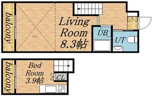 メープル北円山【2階】の間取り