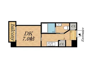 レジディア南1条【9階】の間取り