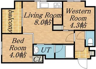 クラッセ円山 WEST【00501号室】の間取り