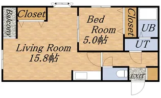 ハートランド光星【405号室】の間取り