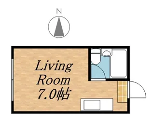 広西コーポ【108号室】の間取り